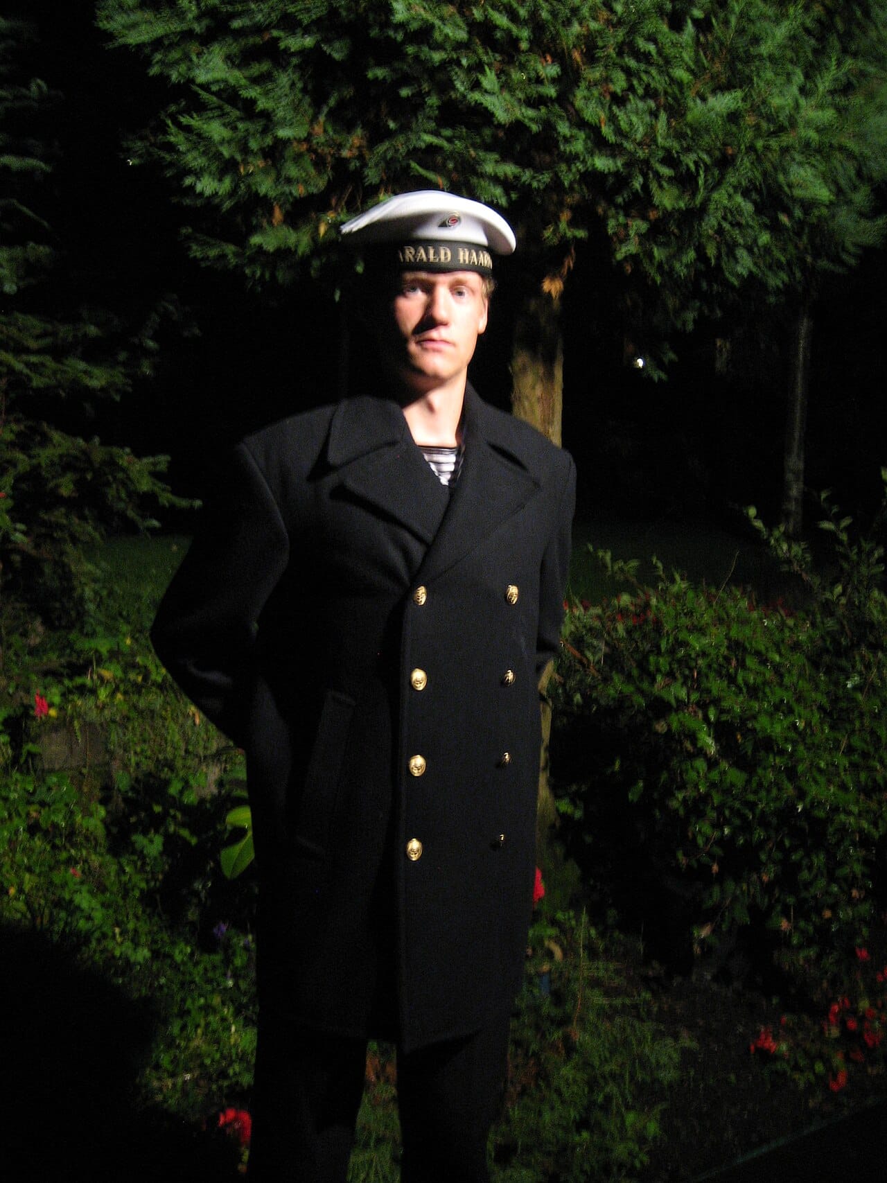 A Norwegian sailor suit made for private wear.