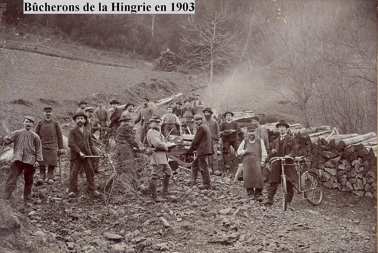 Bûcherons Hingrie 1903