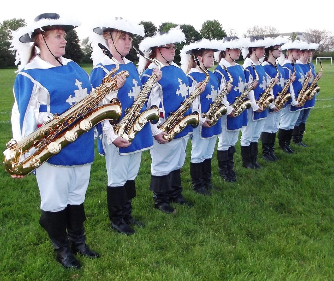 The Chesterfield Musketeers Showband 2014 Saxophone Section