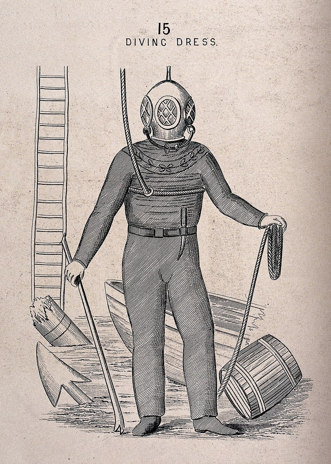 Diving suit Wellcome V0039820