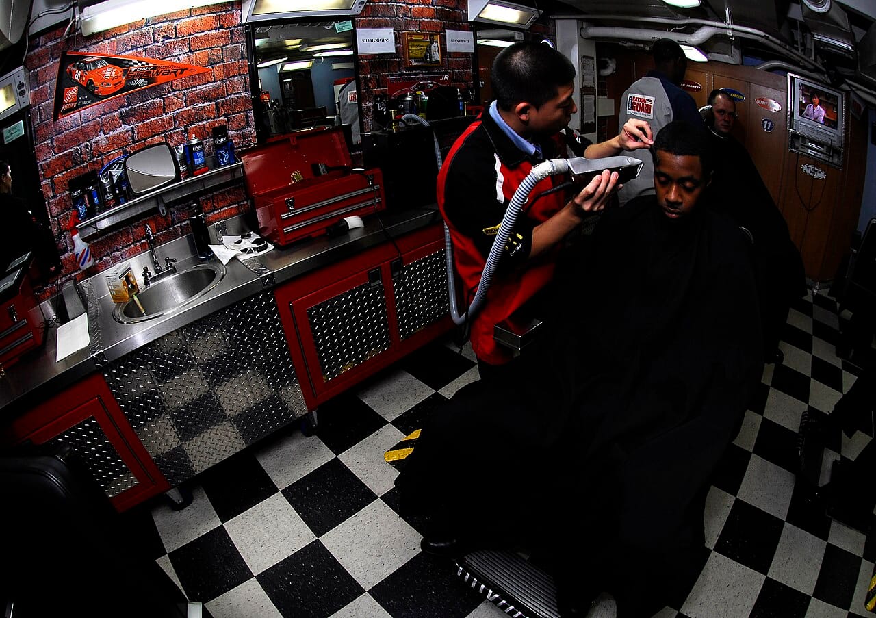 USS John C. Stennis barbershop
