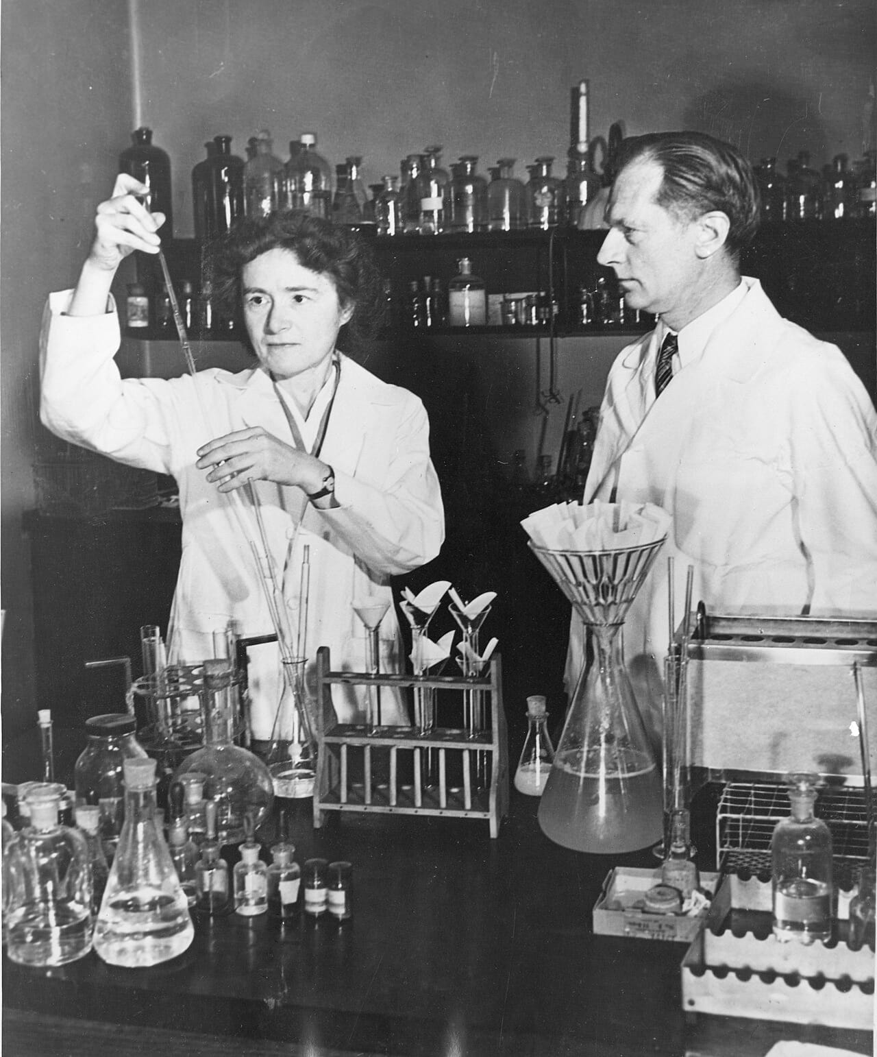 Gerty Theresa Radnitz Cori (1896-1957) and Carl Ferdinand Cori (1896-1984)