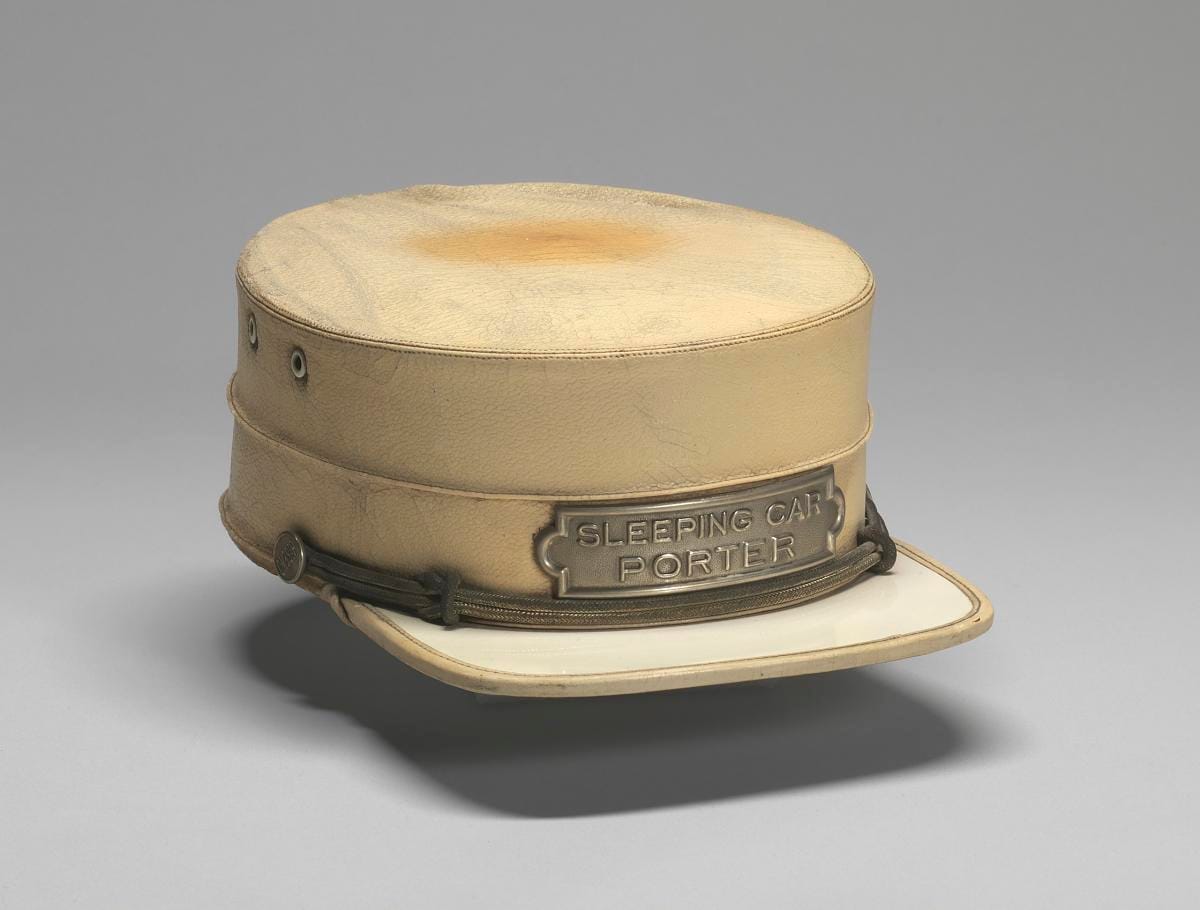 A cap issued to a sleeping car porter.