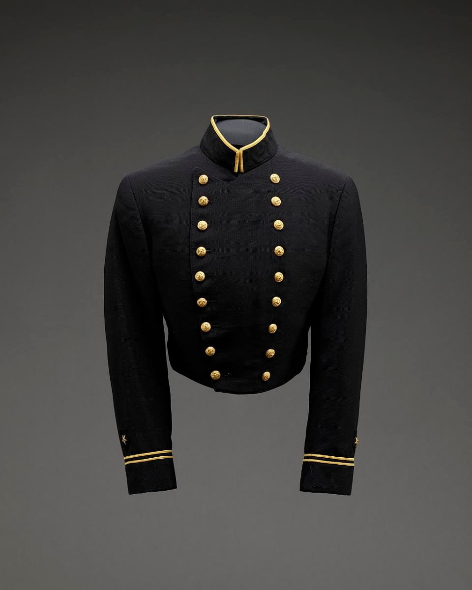 A US Naval Academy parade dress jacket.