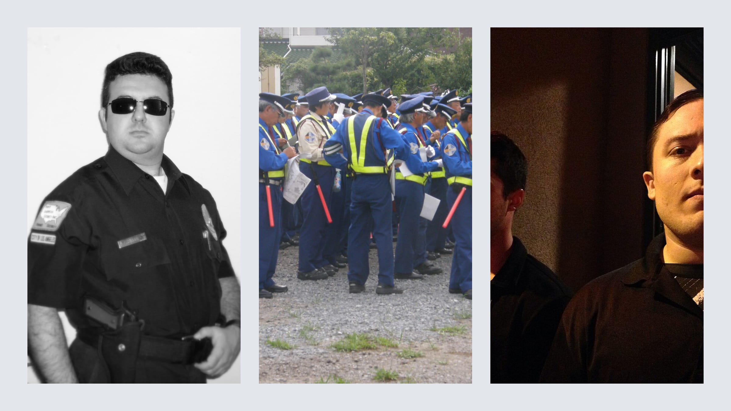 Plates from the Nametape archive of security and guarding
